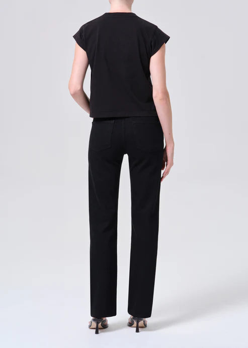 Agolde Women Low Rise Slim In Immersion Black