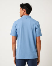 Load image into Gallery viewer, Travis Mathew Sunbeam Chest Stripe Polo in Pacific Coast
