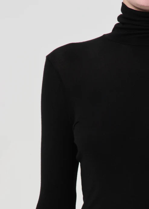 Agolde Pascale Turtleneck In Black