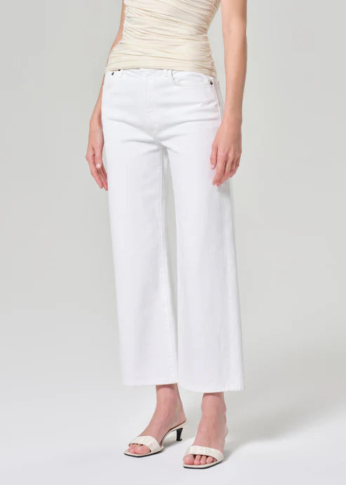 Agolde Harper Crop Jean In Sour Cream