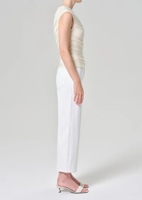 Agolde Harper Crop Jean In Sour Cream
