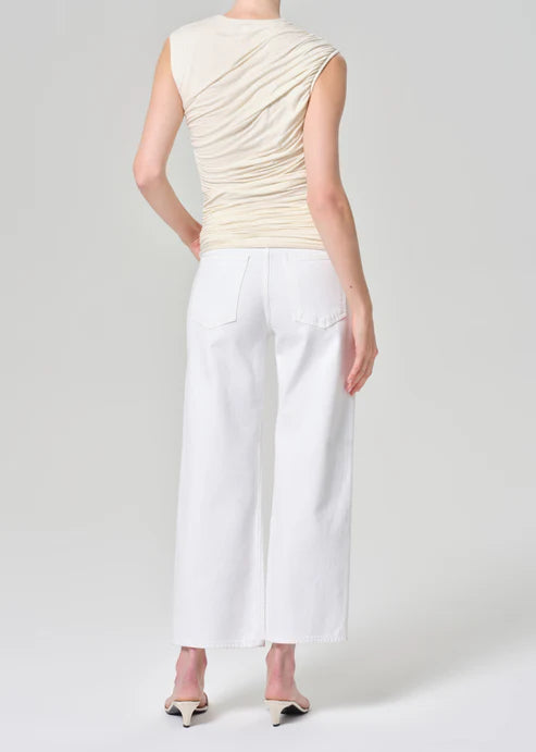 Agolde Harper Crop Jean In Sour Cream