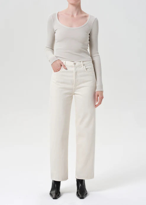 Agolde Women Ren Jean In Brown Rice