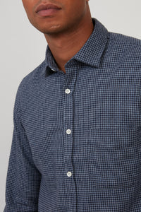 Hartford Men's Shirt in Blue Gingham