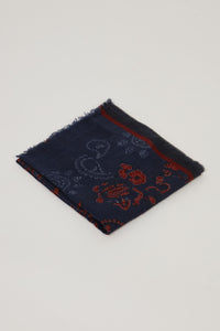 Hartford Scarf Indigo/Red