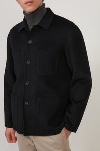 Hartford Men's Navy Wool Jacket