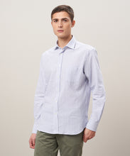 Load image into Gallery viewer, Hartford Men&#39;s Navy Seersucker Shirt
