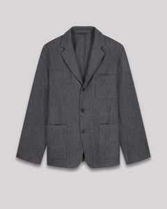 Hartford Men's Jonny Wool Jacket in Grey