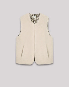 Hartford Women's Off-White Venice Sherpa Vest