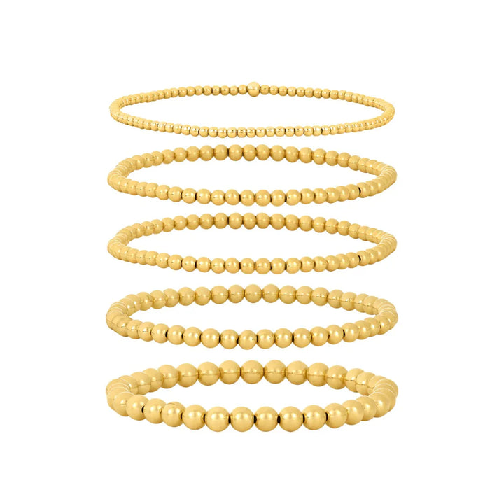 Karen Lazar Beaded Bracelet Yellow Gold Filled
