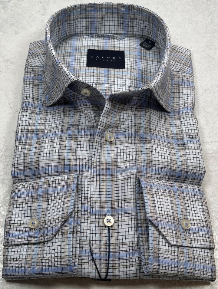 Calder Luxe Melange Multi Color Check Plaid
