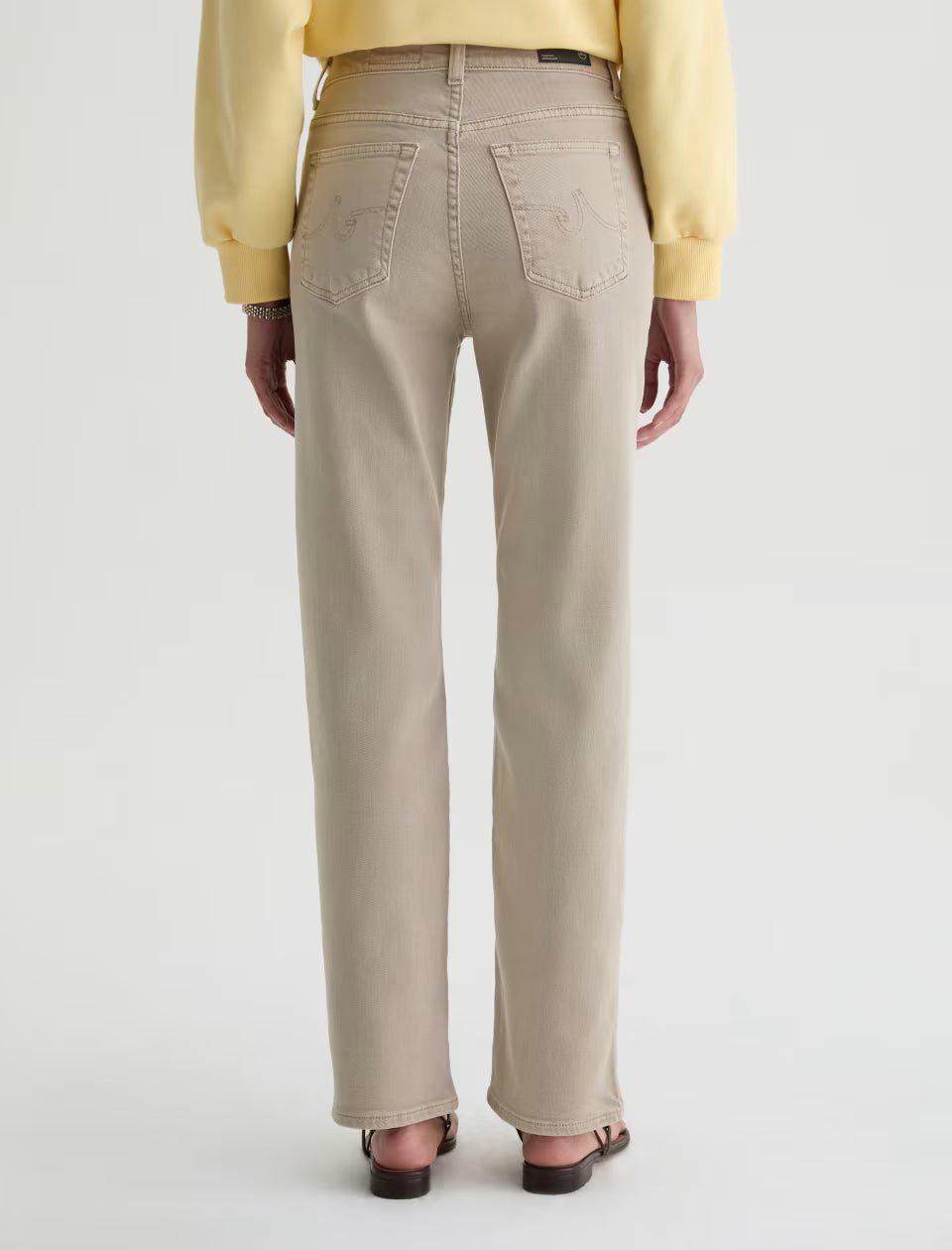 Ag Women Brinley Jeans In Sulfur Light Taupe