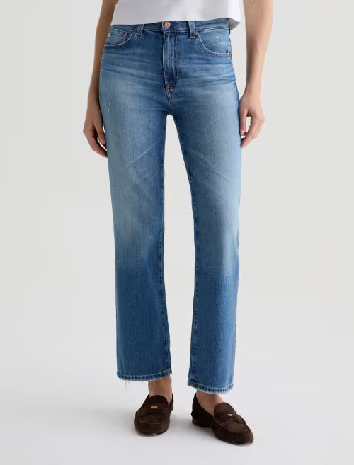 Ag Brinley Mid-Rise Straight Denim In 16 Years Soaring