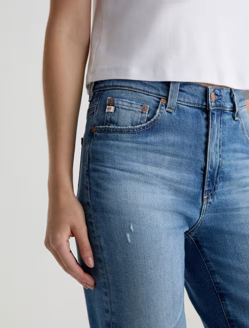 Ag Brinley Mid-Rise Straight Denim In 16 Years Soaring