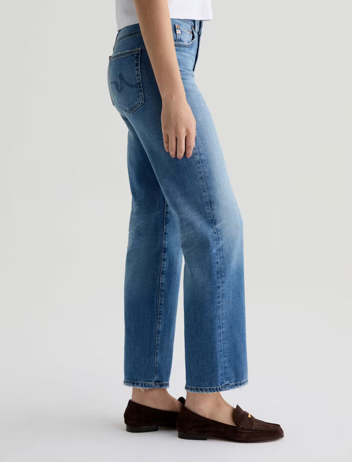 Ag Brinley Mid-Rise Straight Denim In 16 Years Soaring