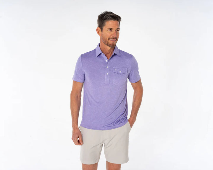Criquet Heather Performance Sports Players Shirt Lavender