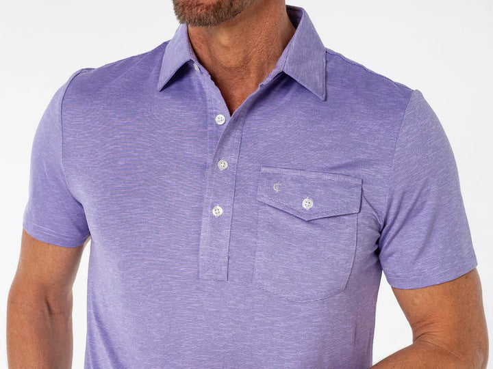 Criquet Heather Performance Sports Players Shirt Lavender