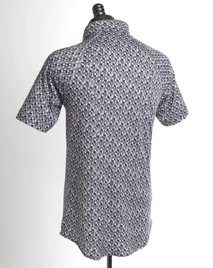 Desoto Ss Jersey Shirt In Geometric Print