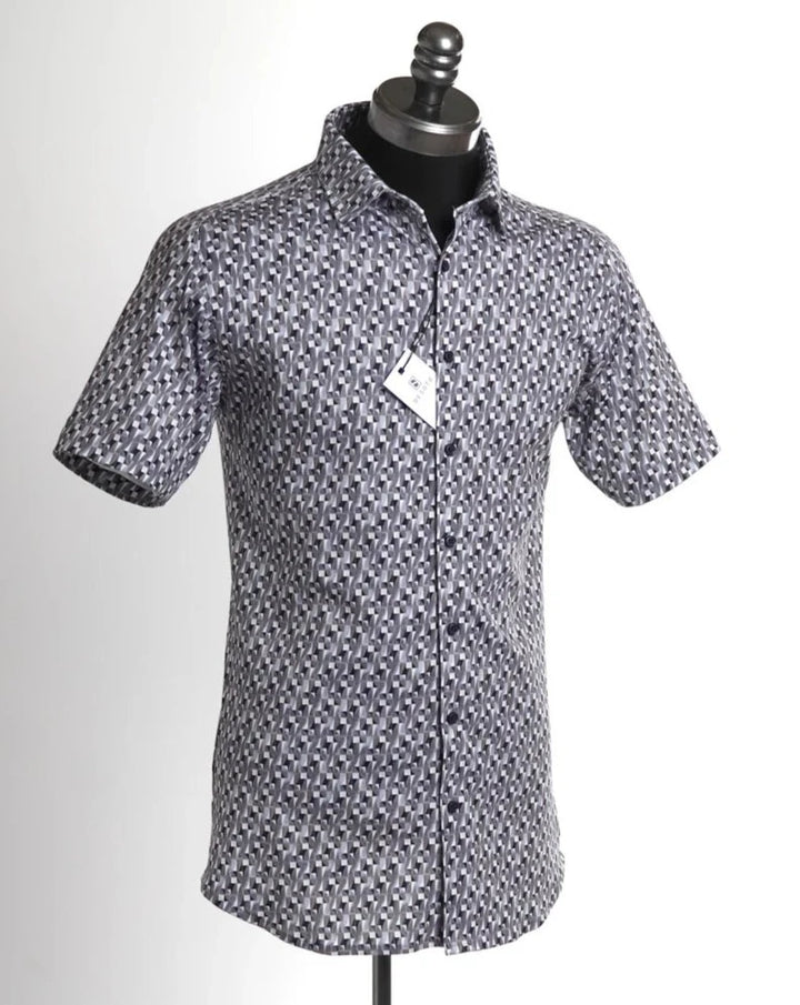 Desoto Ss Jersey Shirt In Geometric Print