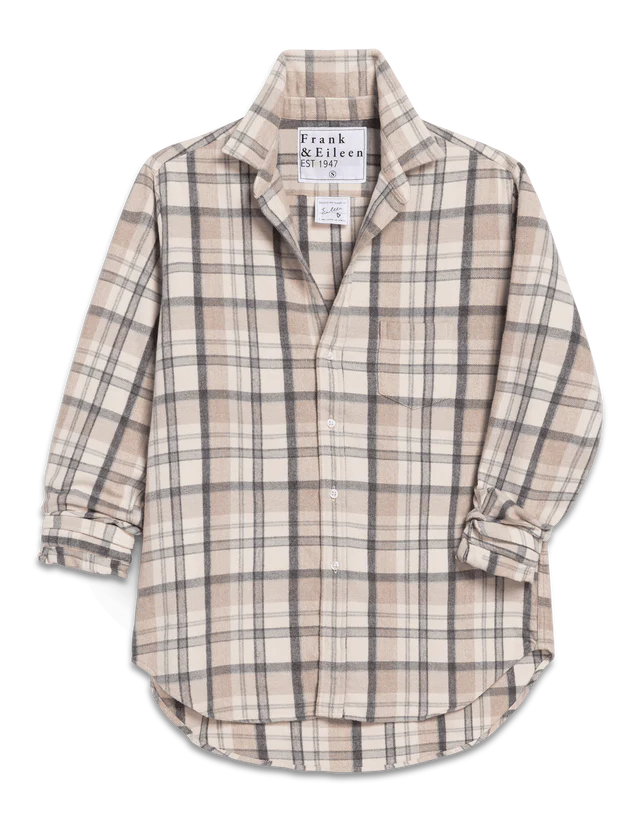 Frank &amp; Eileen Eileen In Cream With Gray Plaid