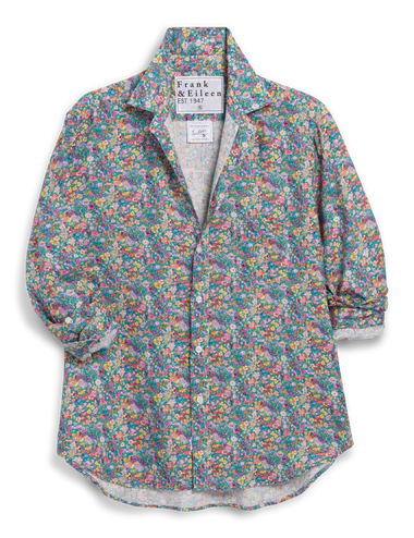 Frank &amp; Eileen Relaxed Button-Up in Multicolor Flowers