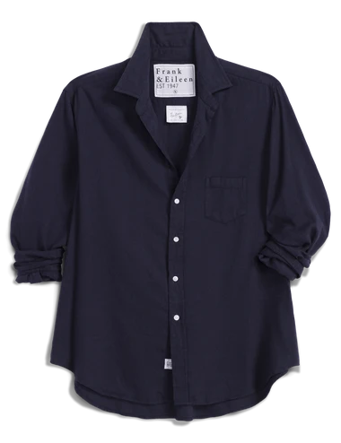 Frank &amp; Eileen Relaxed Button-Up Shirt in Navy