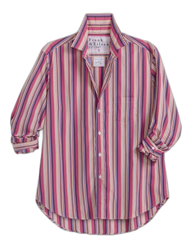 Frank &amp; Eileen Eileen Pink and Yellow with Blue Stripe