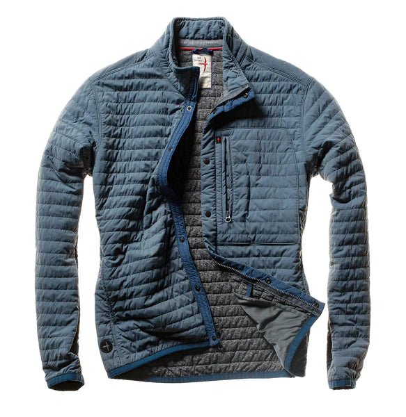 Relwen Windzip Jacket In Cadet Navy