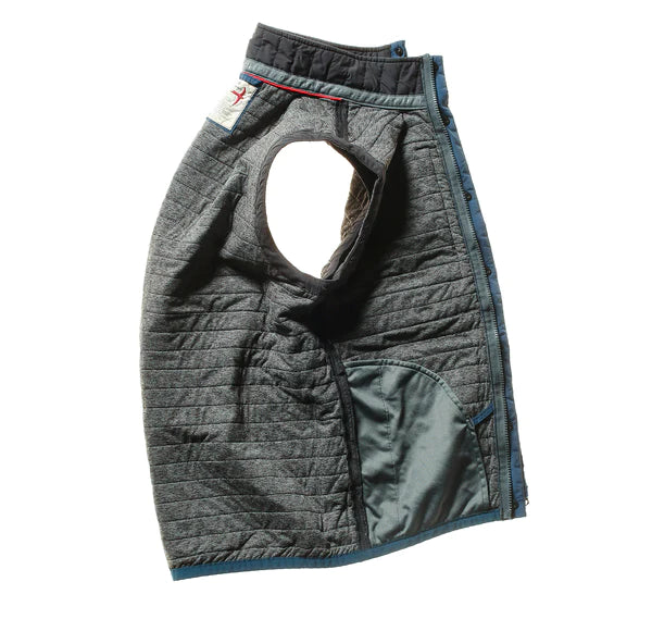Relwen Windzip Vest In Black Fade