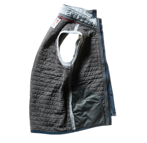 Relwen Windzip Vest In Ghost Grey