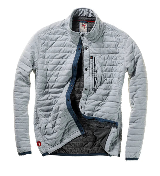 Relwen Windzip Jacket In Ghost Grey