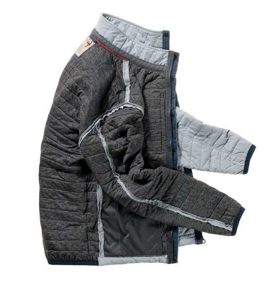 Relwen Windzip Jacket In Ghost Grey