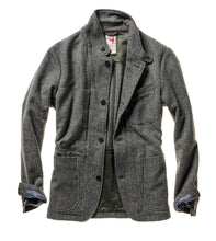 Load image into Gallery viewer, Relwen Heritage Trap Blazer in Grey  Herringbone
