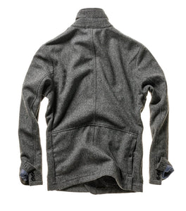 Relwen Heritage Trap Blazer in Grey  Herringbone