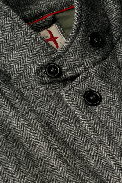 Relwen Heritage Trap Blazer In Grey  Herringbone