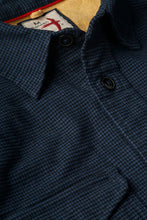 Load image into Gallery viewer, Utility Workshirt in Navy/Black Houndstooth
