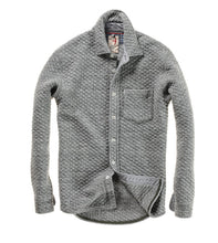 Load image into Gallery viewer, Relwen Bubble Knit Shirt in Grey Marl
