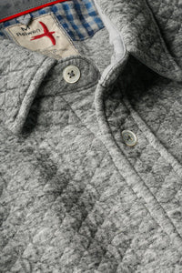 Relwen Bubble Knit Shirt in Grey Marl