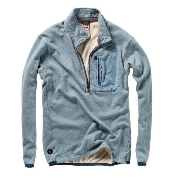 Relwen Micropile 1/2 zip in Sky Blue