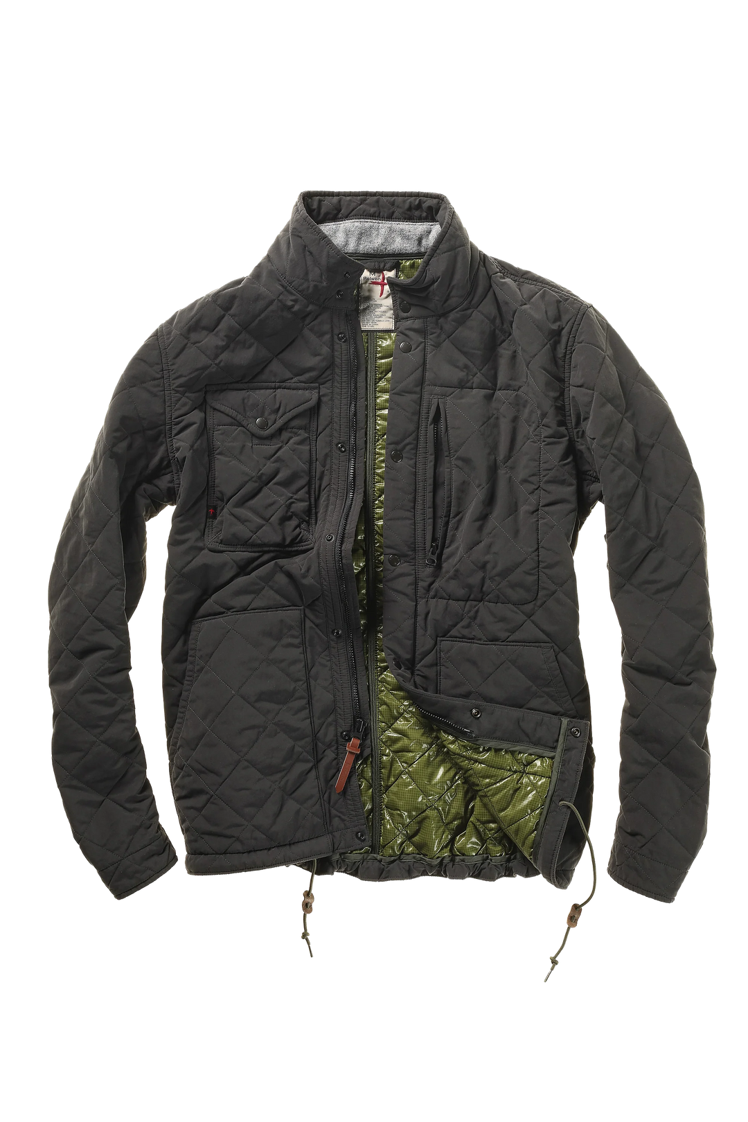 Relwen Quilted Tanker In Charcoal