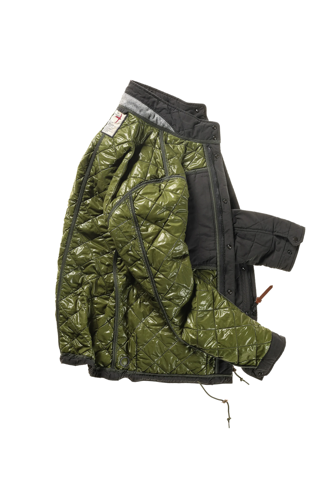 Relwen Quilted Tanker In Charcoal