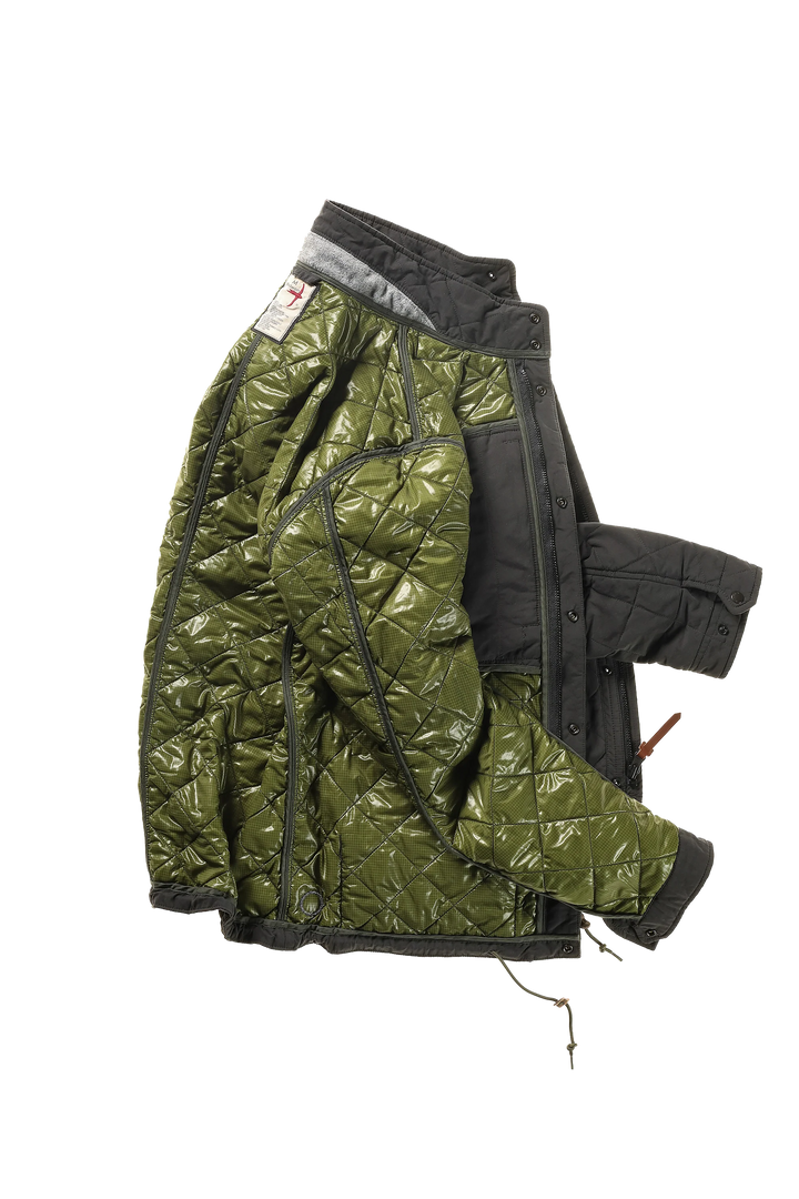Relwen Quilted Tanker In Charcoal