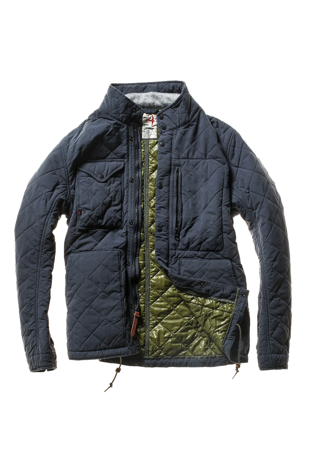 Relwen Quilted Tanker In Navy