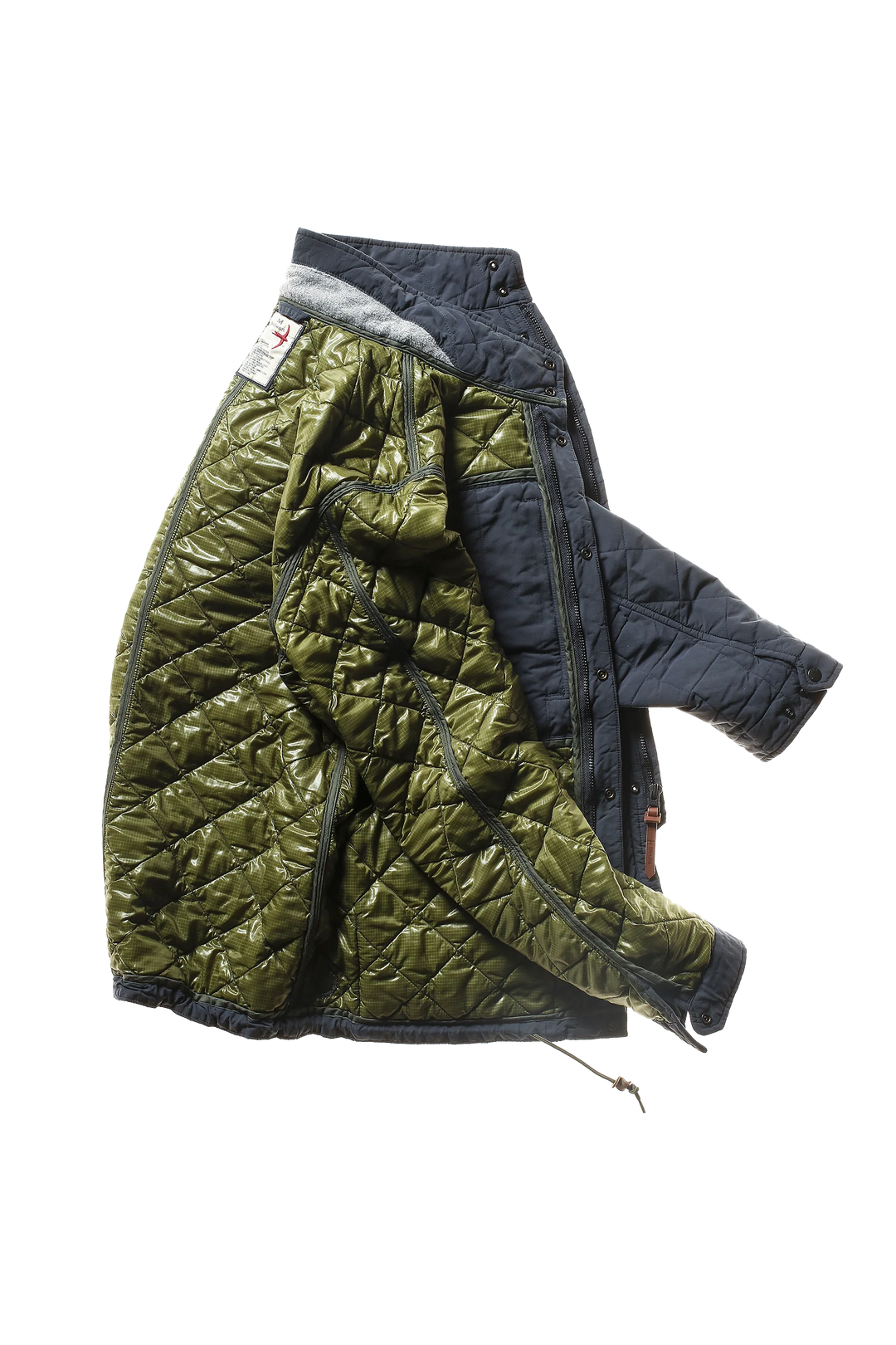 Relwen Quilted Tanker In Navy