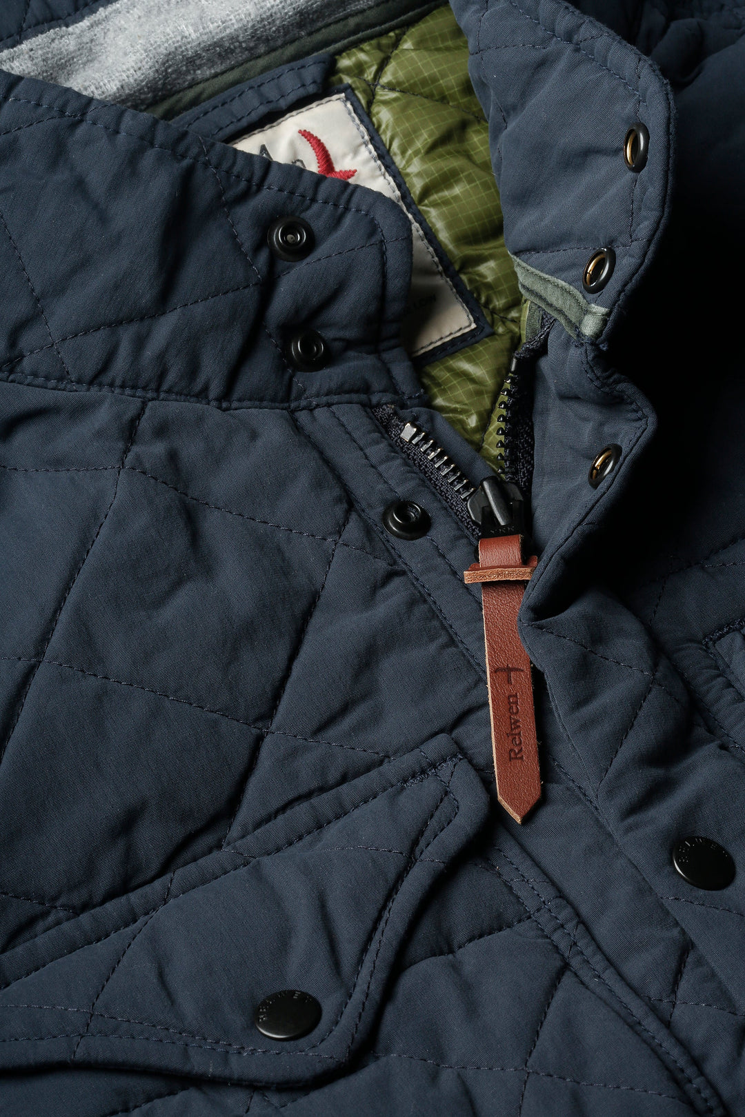 Relwen Quilted Tanker In Navy
