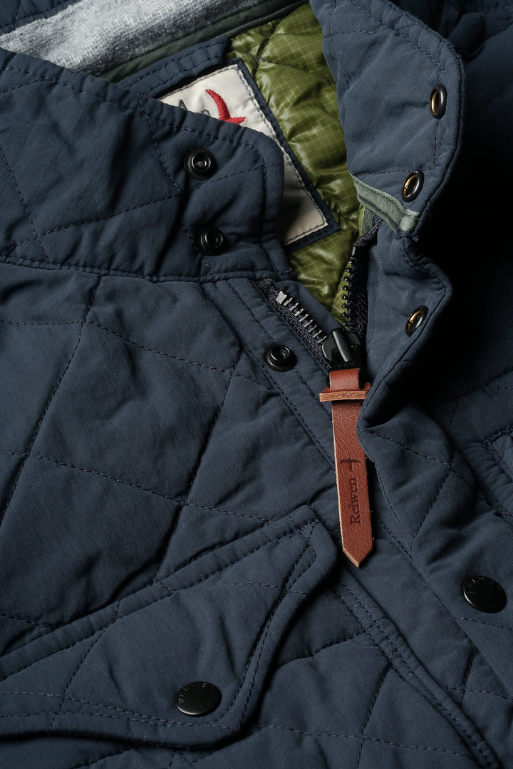 Relwen Quilted Tanker In Navy