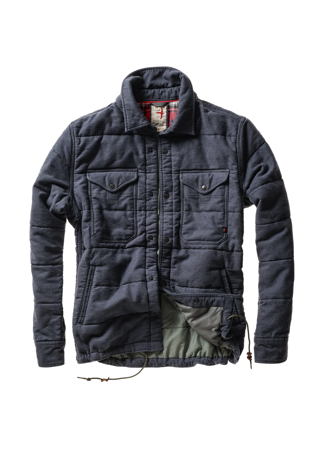 Relwen Moleskin Snap Cpo In Navy