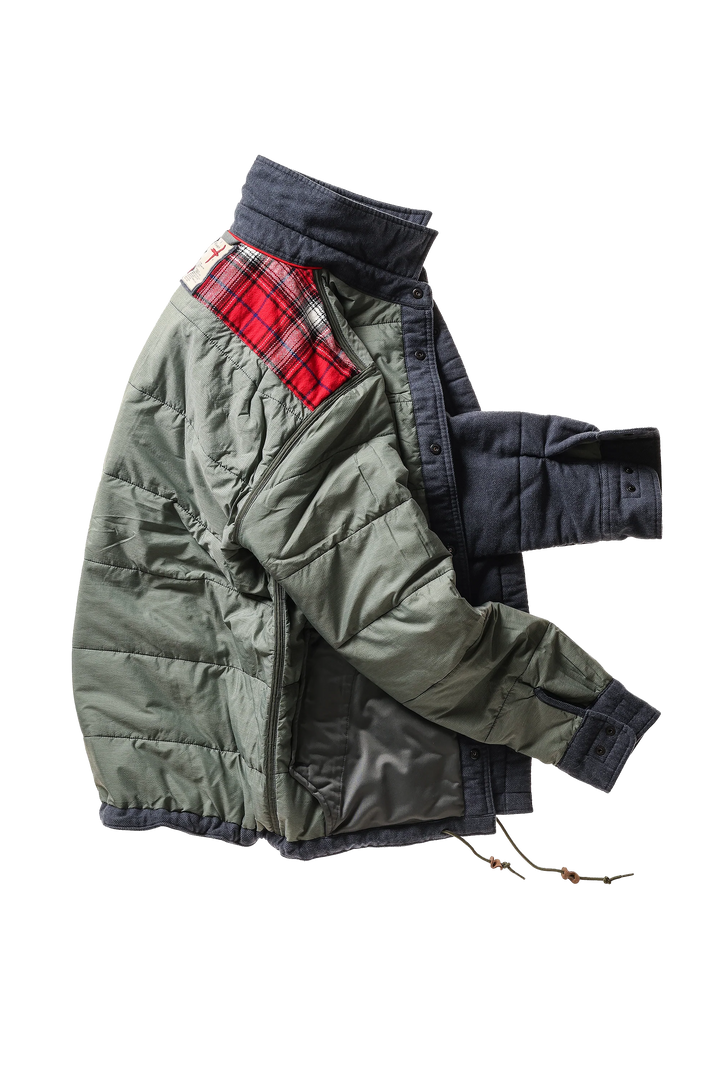 Relwen Moleskin Snap Cpo In Navy
