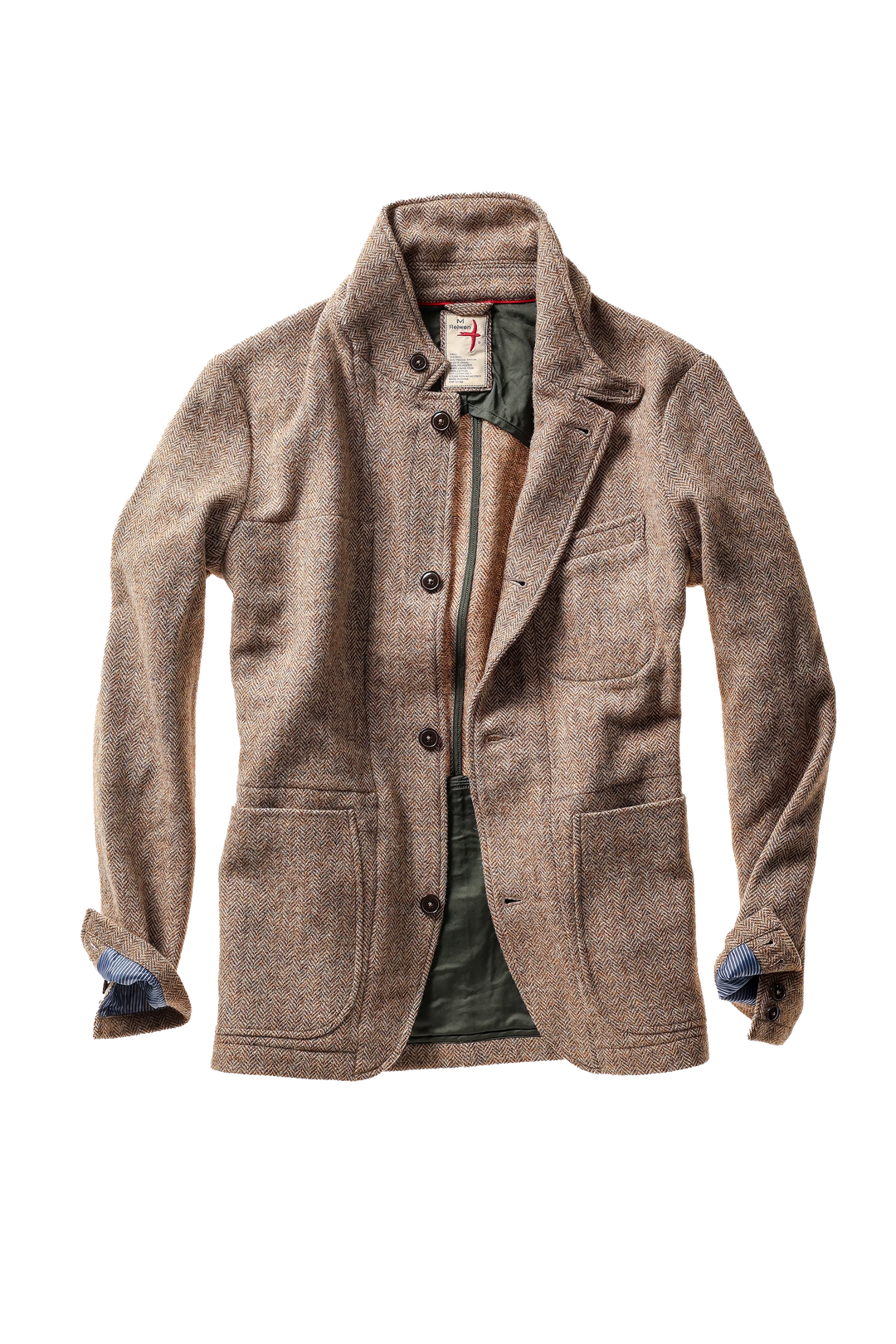 Heritage Trap Blazer In Ash Brown