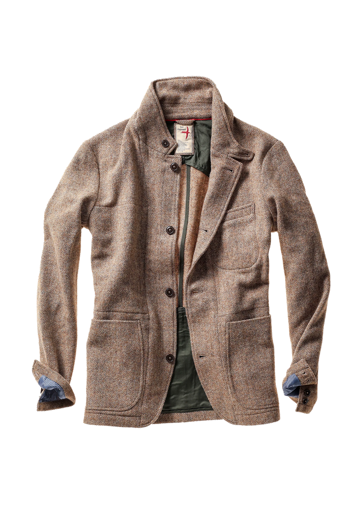 Heritage Trap Blazer In Ash Brown